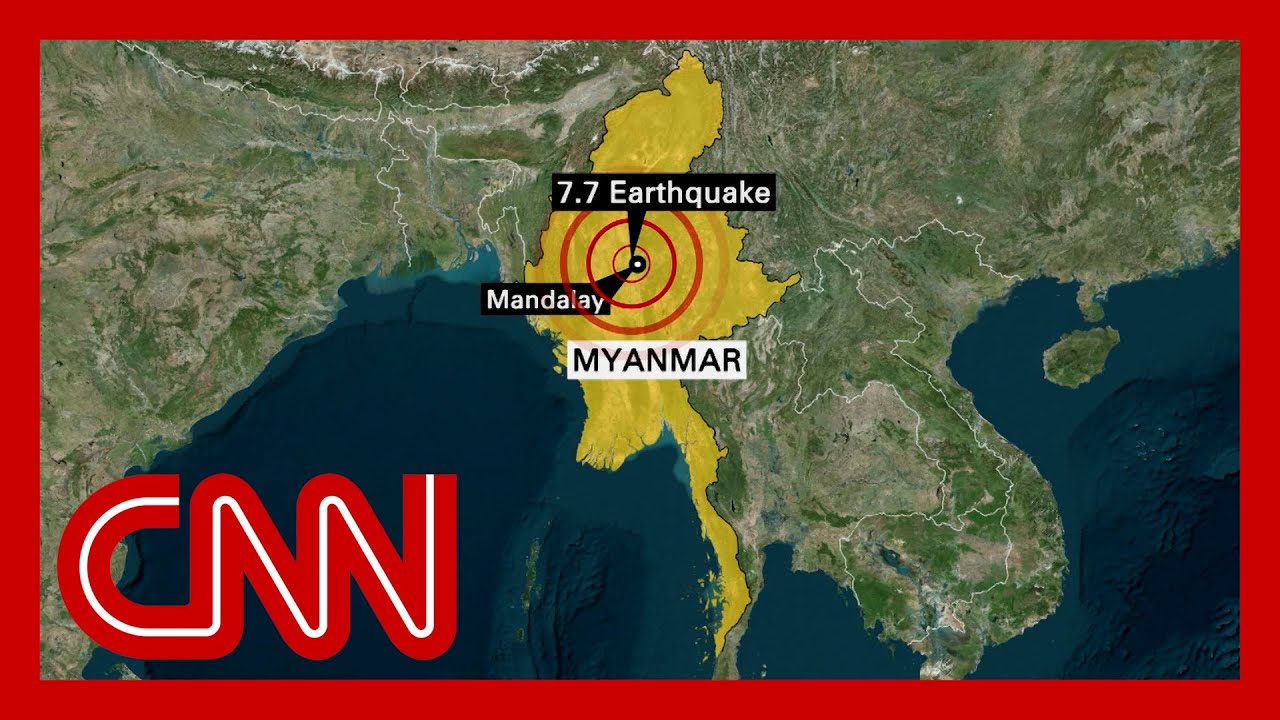 Magnitude-7.7 earthquake rocks Myanmar, with tremors felt across neighboring Thailand