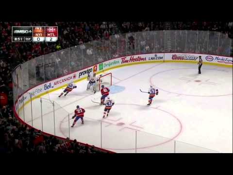 Max Pacioretty PPG 2-0 Feb 21 2013 NY Islanders vs Montreal Canadiens NHL Hockey goal