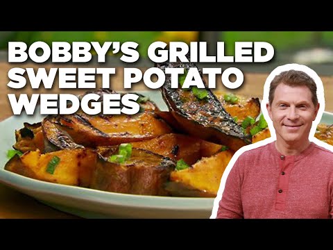 Bobby Flay's Grilled Sweet Potato Wedges | Bobby Flay's Barbecue Addiction | Food Network