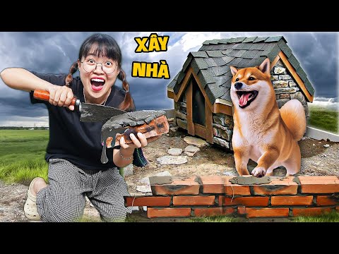 Ha Sam Worked As A Construction Worker For 3 Days Building A House For A Super Big Mini Dog