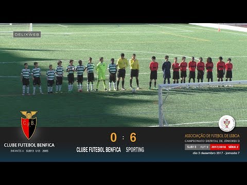 Clube Futebol Benfica (0-6) Sporting [SUB13 FUT9]