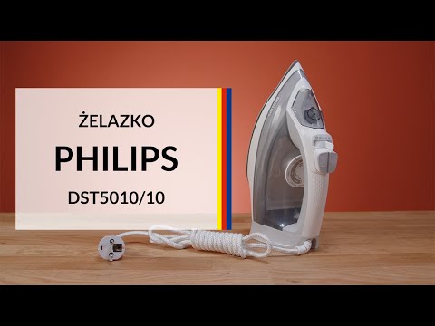 Philips 5000 Series Garų lygintuvas DST5010/10 2400 W galia 40 g/min nenutrūkstamas garas 160 g garo pripūtimas SteamGlide Plus video