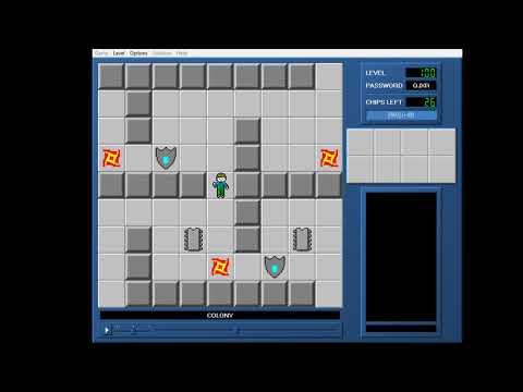 Chip's Challenge 1 Level 100 (Colony) - 911 seconds