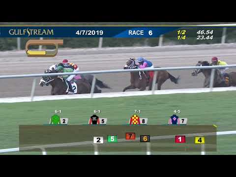 Gulfstream Park Carrera 6 - 7 de Abril 2019
