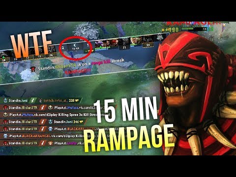 15 MIN RAMPAGE?! - Blood Seeker Fast Rampage 15 Min Blade Mail by Illidan | Dota 2