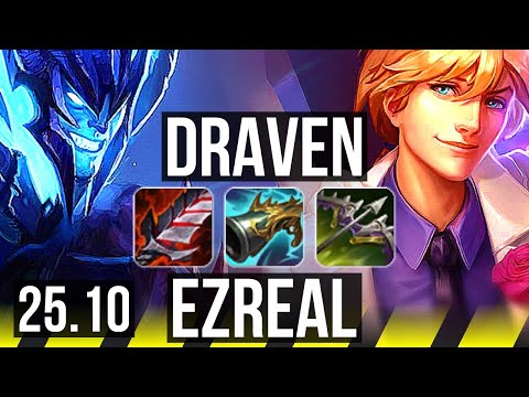 DRAVEN & Blitzcrank vs EZREAL & LeBlanc (ADC) | 16/2/5, Legendary | KR Grandmaster | 25.10