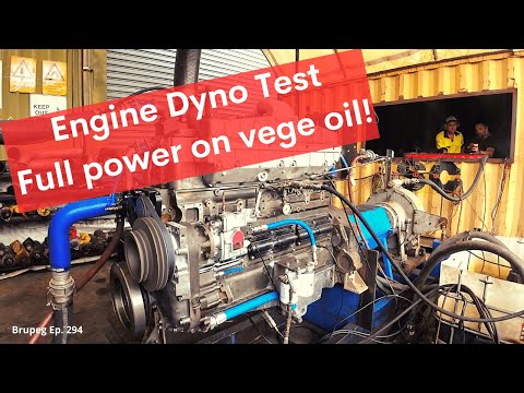 Brupeg's Engine Dyno Test - Full power on Vege oil - Project Brupeg Ep.294