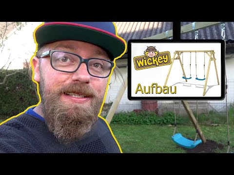 Aufbau Schaukelgestell von Wickey Smart Move mit Fundament