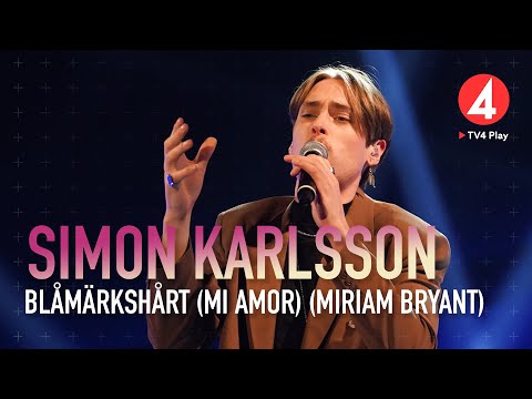 Simon Karlsson - ”Blåmärkshårt (Mi amor)” - Miriam Bryant - Idol 2020 - Idol Sverige (TV4)