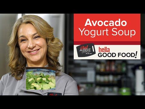 Avocado Cucumber Yogurt Soup