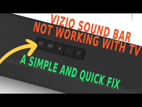 Vizio Sound Bar Not Working With TV: Quick FIX