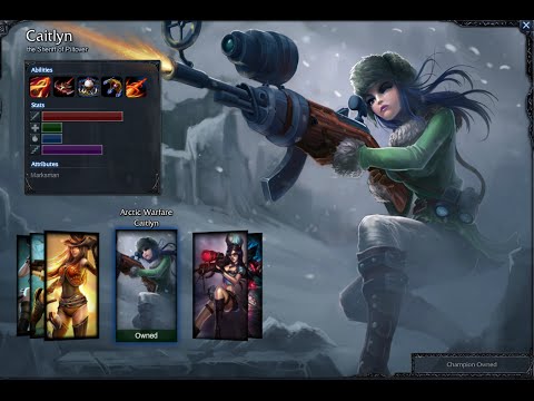 Arctic Warfare Caitlyn Skin Spotlight Gameplay 1080p HD