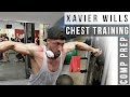 Xavier Wills chest pump & posing