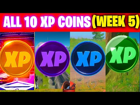 All XP COINS LOCATIONS IN FORTNITE SEASON 4 Chapter 2 (WEEK 5)