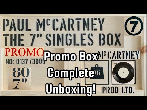 Unboxing the Paul McCartney 7” Singles Collection Box Set, No 137 Promo, 3000 Sets Worldwide!