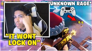 UNKNOWN *RAGES* &amp; SLAMS DESK After His AIM ASSIST Stops Working In Solo Cash Cup! (Fortnite)