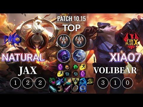 DMO Natural Jax vs FPB xiao7 Volibear Top - KR Patch 10.15