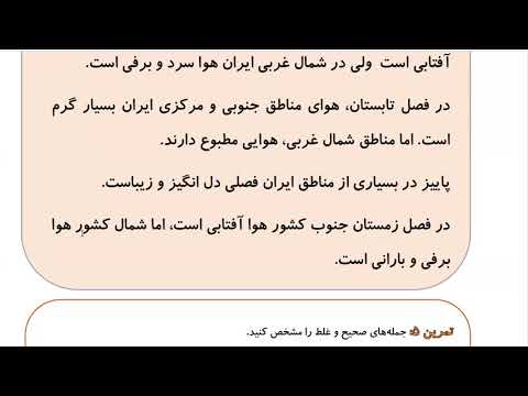 Learn to Speak Persian FAST: For Intermediate - Lesson 2 - Weather- Part 6