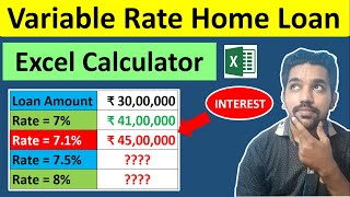 Home Loan with Variable Interest Rates Calculation Examples | Home Loan Calculation Method