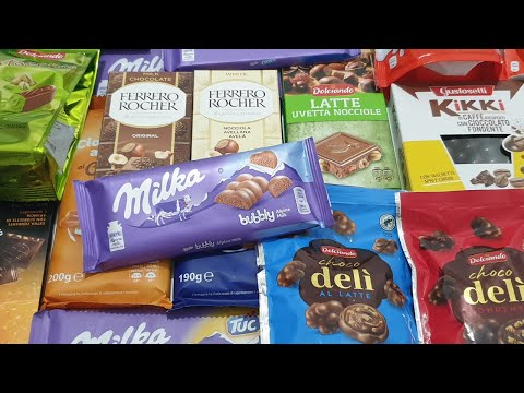 Milka Chocolate Bar Bubbly Alpine Milk Unwrapping