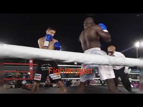 Ridwan Oyekola Vs Lucas Matias Montesino Vacant WBF Super-featherweight title Full video. Completo.