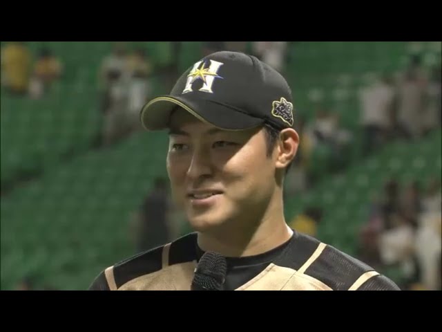 ファイターズ・田中賢選手ヒーローインタビュー 2015/8/28 H-F