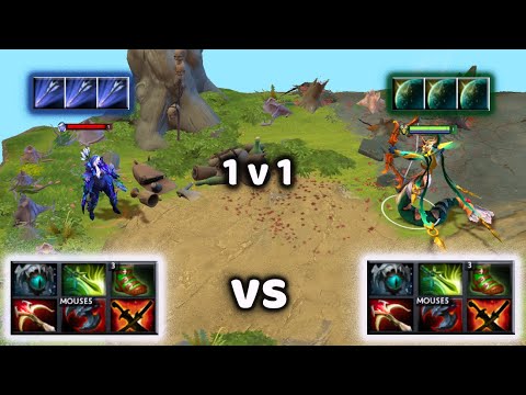 Drow Ranger vs Medusa | Hard Carry Archer 1v1 who wins??