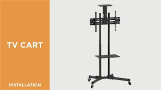 How to Install Versatile & Compact TV Cart - T1028T