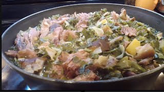 How to make Holiday Greens with Collards, Cabbage and Rutabagas
