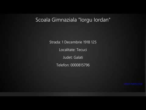 Scoala Gimnaziala "Iorgu Iordan" Tecuci