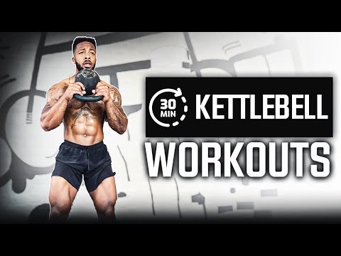 Kettlebell Full Body Beginner Workout , legs , shoulders , chest , core