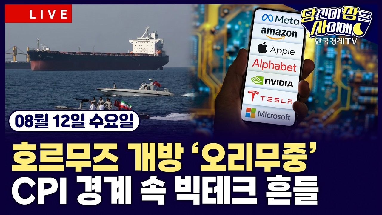 [🔴08/12 #당잠사]이란 “오만 협상 별개, 美 조건 충족해야 개방”ㅣ엔비디아, 개방형 경량 AI ‘네모트론 