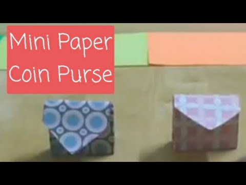 How to make easy coin purse origami | DIY - Origami Paper Folding Coin Purse - super easy