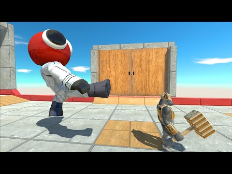 Escape From Rainbow Friends Red - Animal Revolt Battle Simulator