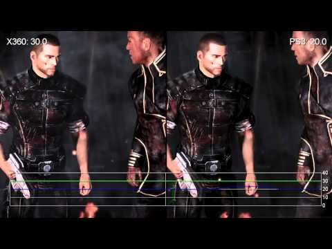 Mass Effect 3 Xbox 360 vs PS3 Frame-Rate Comparision