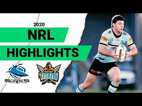 NRL Highlights | Titans v Sharks Match Highlights | Round 8 2020 | Telstra Premiership | NRL