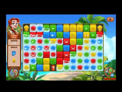 Lost Island Blast Adventure Level 744 NO BOOSTERS - A S GAMING