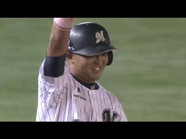 【6回裏】勝負強さ発揮!! マリーンズ・田村 勝ち越し3ベース!! 2014/9/5 M-E