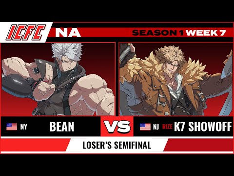 Bean (Chipp) vs. RIZE K7 Showoff (Leo) - Loser's Semifinal - ICFC GGST NA Season 1 Week 7