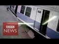 India Passengers Leap From Derailed Train In Mumbai BBC News
