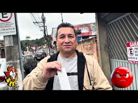 ARLINDO DA SABESP TOMOU UMA MULTA EM FRENTE A SUA CASA NA FAIXA AMARELA E FICA REVOLTADO COM ESSA SITUAÇÃO