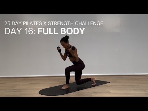25 DAY PILATES CHALLENGE | DAY 16 | FULL BODY SWEAT AND SCULPT | hiit x pilates full body workout