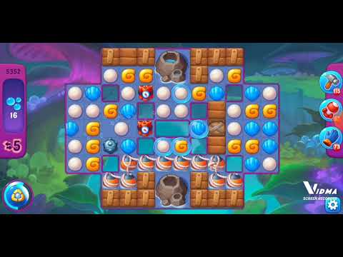 Fishdom. 5352 super hard level no boosters and diamonds. 11 moves