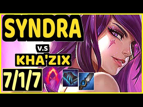 MINERVA (SYNDRA) vs KHA'ZIX - 7/1/7 KDA JUNGLE CHALLENGER GAMEPLAY - BR