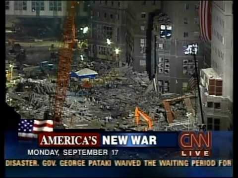 CNN 9/11 LIVE TV Coverage (9/17/01)  6:00 A.M - 6:15 A.M