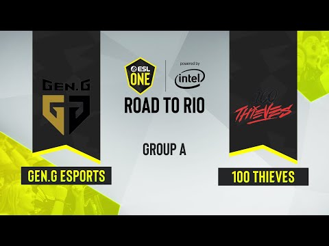 CS:GO - 100 Thieves vs. Gen.G Esports [Dust2] Map 2 - ESL One: Road to Rio - Group A - NA