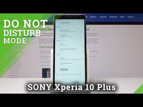 How to Activate Do Not Disturb Mode in Sony Xperia 10 Plus – Silent Mode