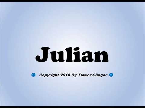 How To Pronounce Julian