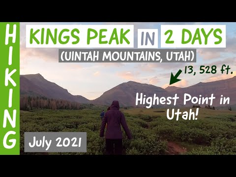 Hiking Kings Peak (tallest peak in Utah) in 2 days! (Uinta Mountains, Utah)