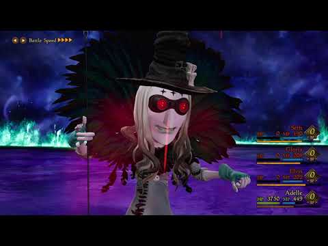 Bravely Default II Solo Challenge - Folie, Prince Castor & Vigintio vs Adelle (level 35)